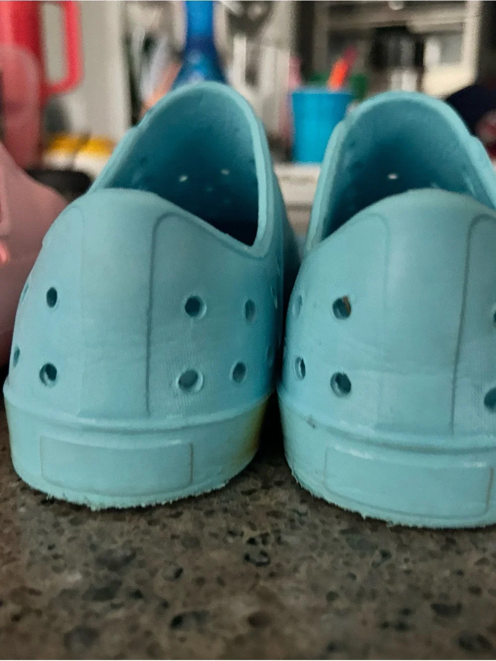Kids Pink and Light Blue Slip-On Sandals - Cute Animal & Breathable Clog Styles